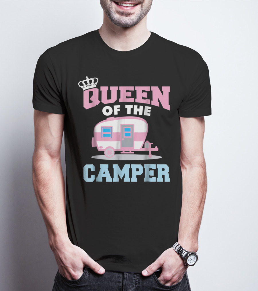 Queen Of The Camper Funny RV Camping 8 T-Shirt