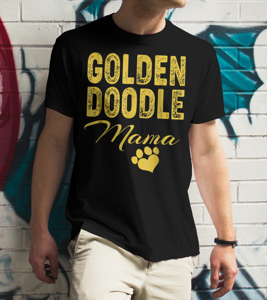 Goldendoodle Mama Paw Print Fun Idea8 T-Shirt
