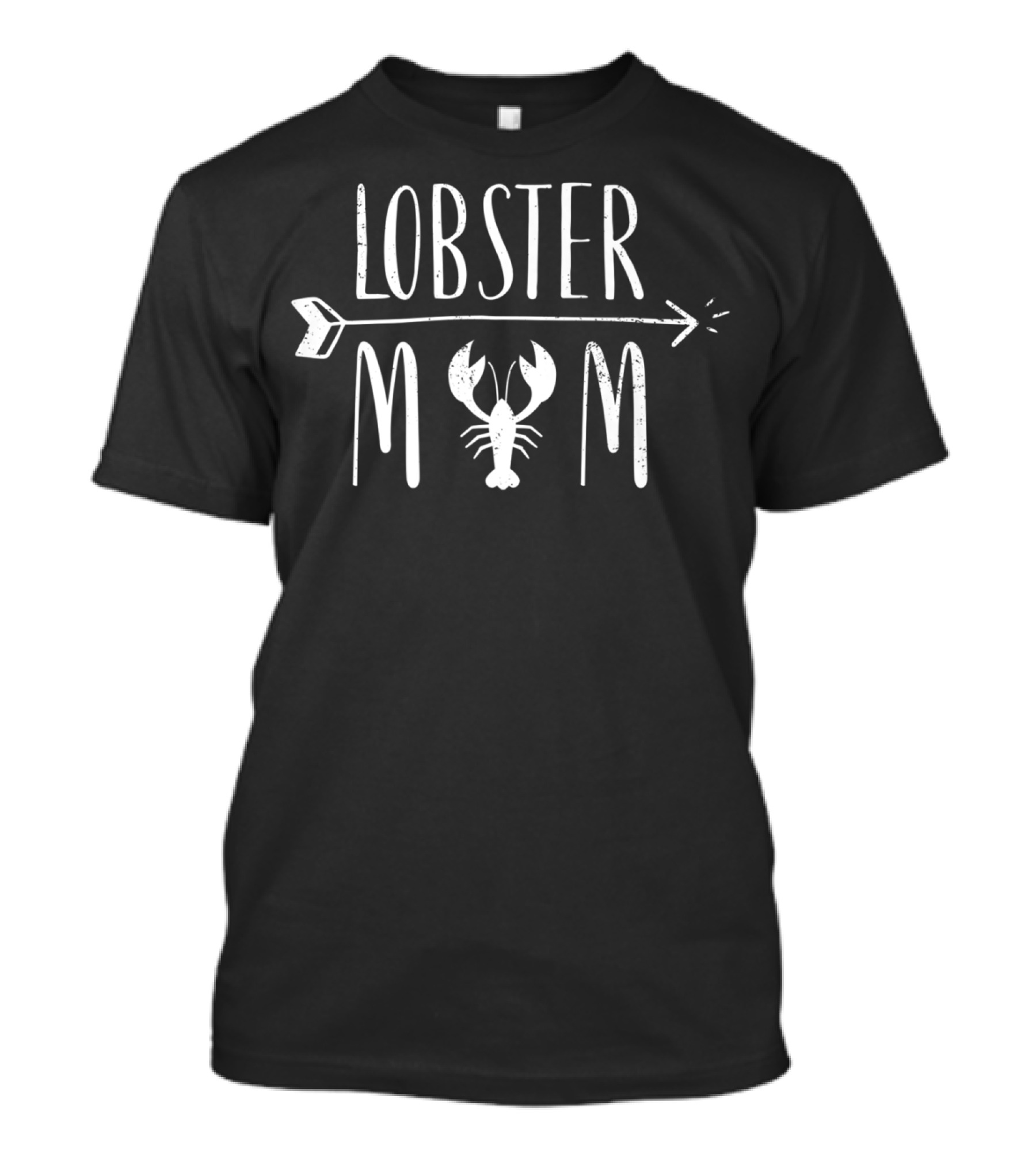 Lobster Mom Arrow Crawfish White T-Shirt