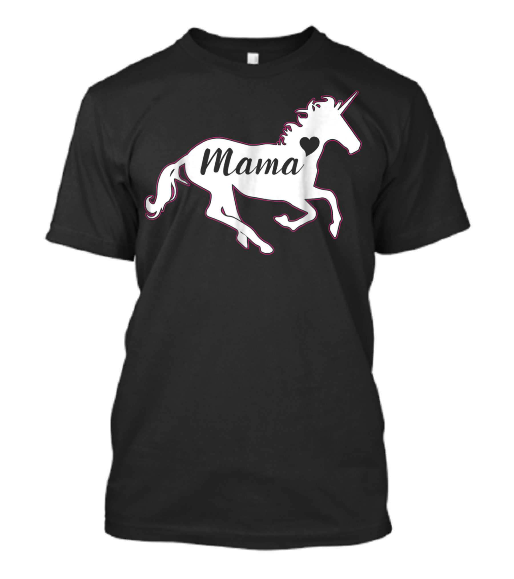 Mama Unicorn Horse Mom Life Women Grandma T-Shirt
