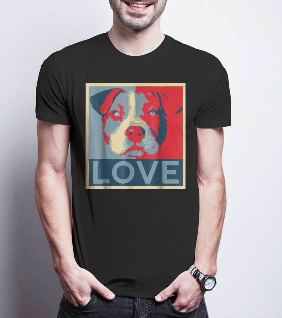 LOVE Pitbull Pit Bull Lovers T-Shirt