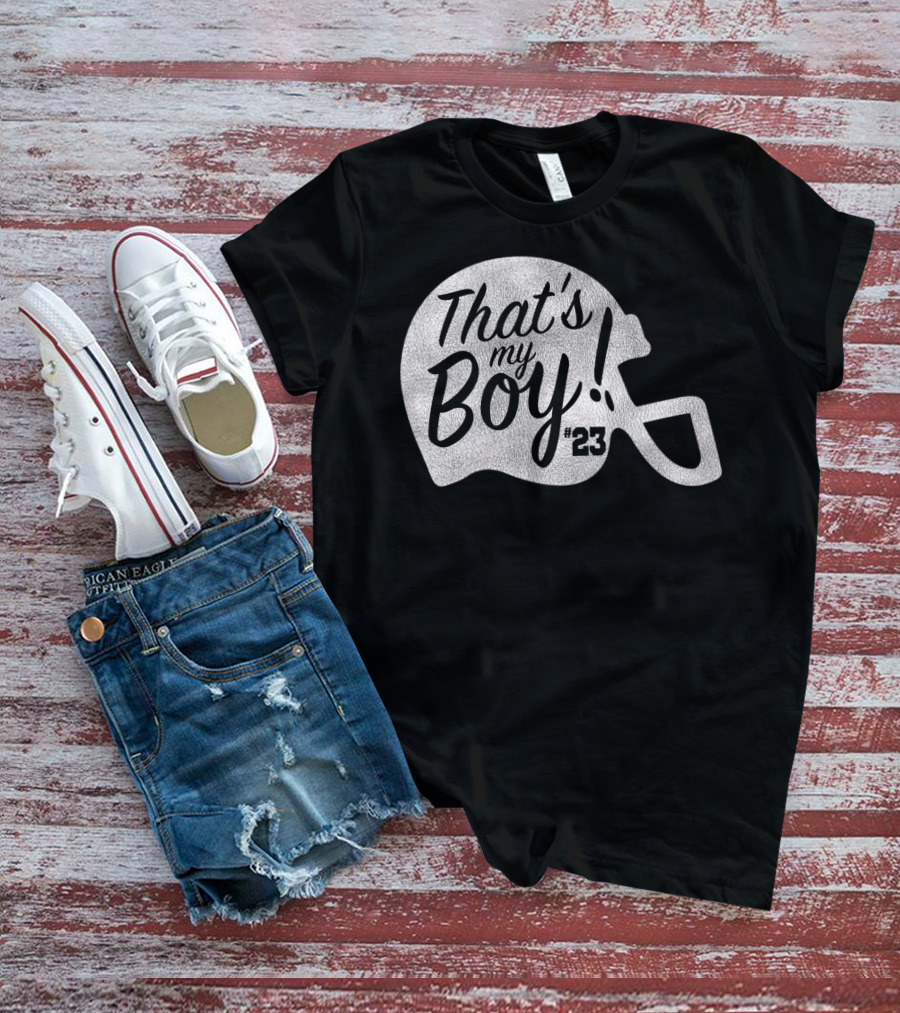 That's My Boy 23 Football Helmet T-Shirt