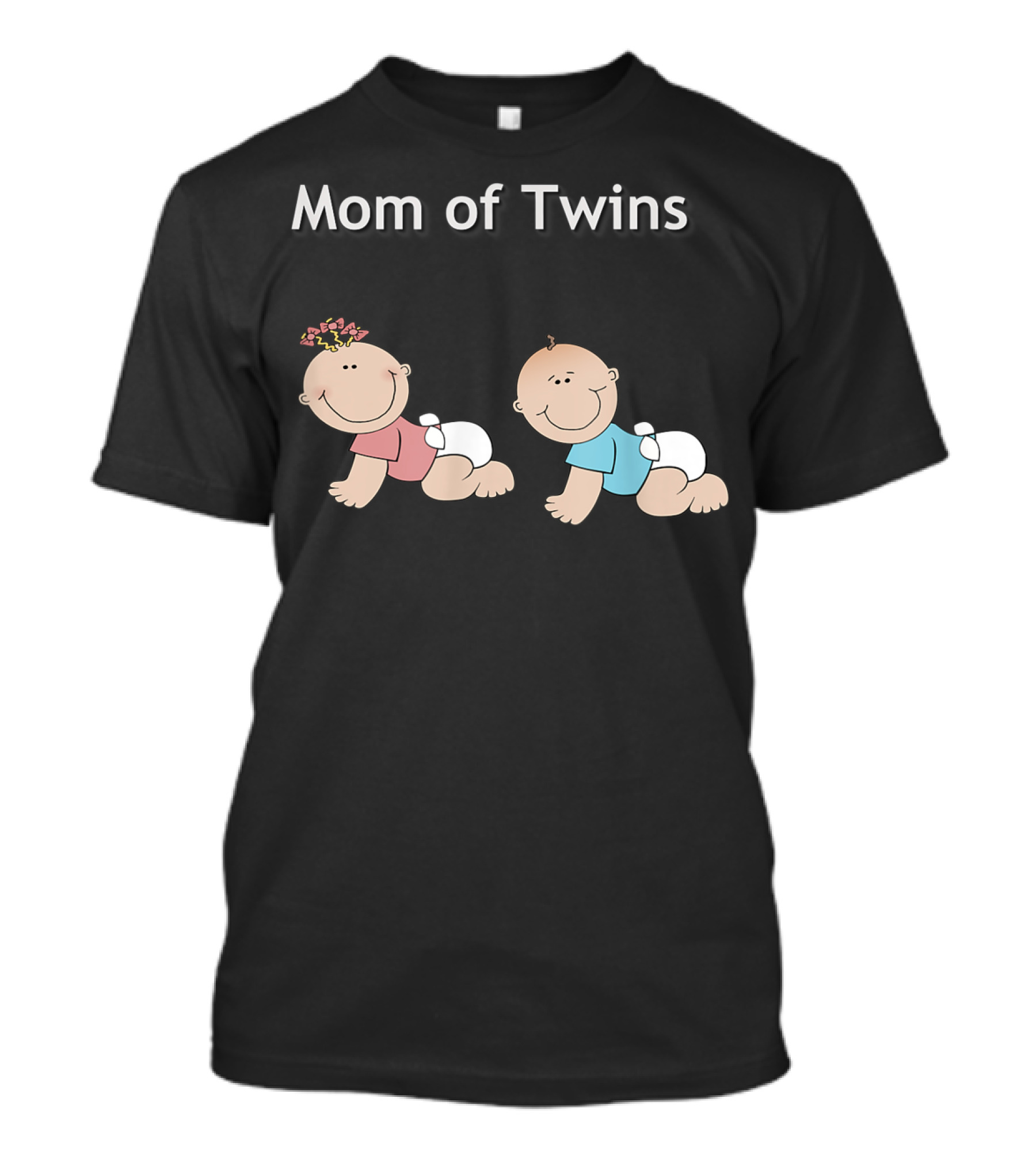 Mom Of Twins One Girl One Boy T-Shirt
