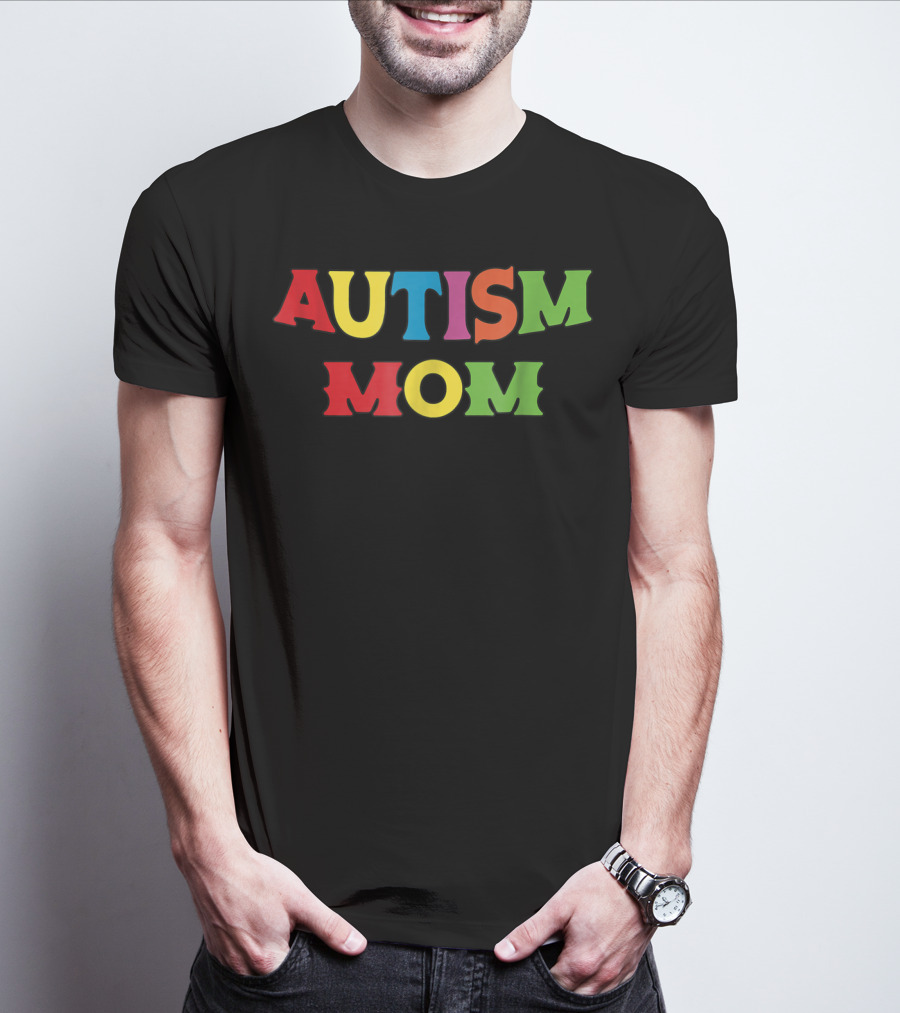 Autism Mom Autism Awareness Rainbow69 T-Shirt