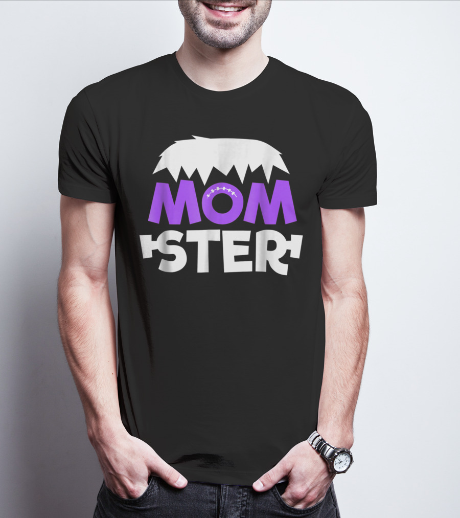 Momster Momster Funny Mom Frankenstein Hair And Stitches T-Shirt