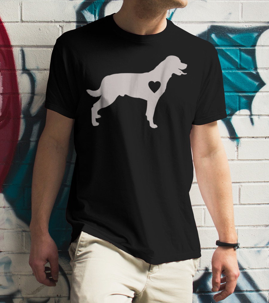 Rottweiler Heart Silhouette Dog Mom Love Idea Dog Mom92 T-Shirt