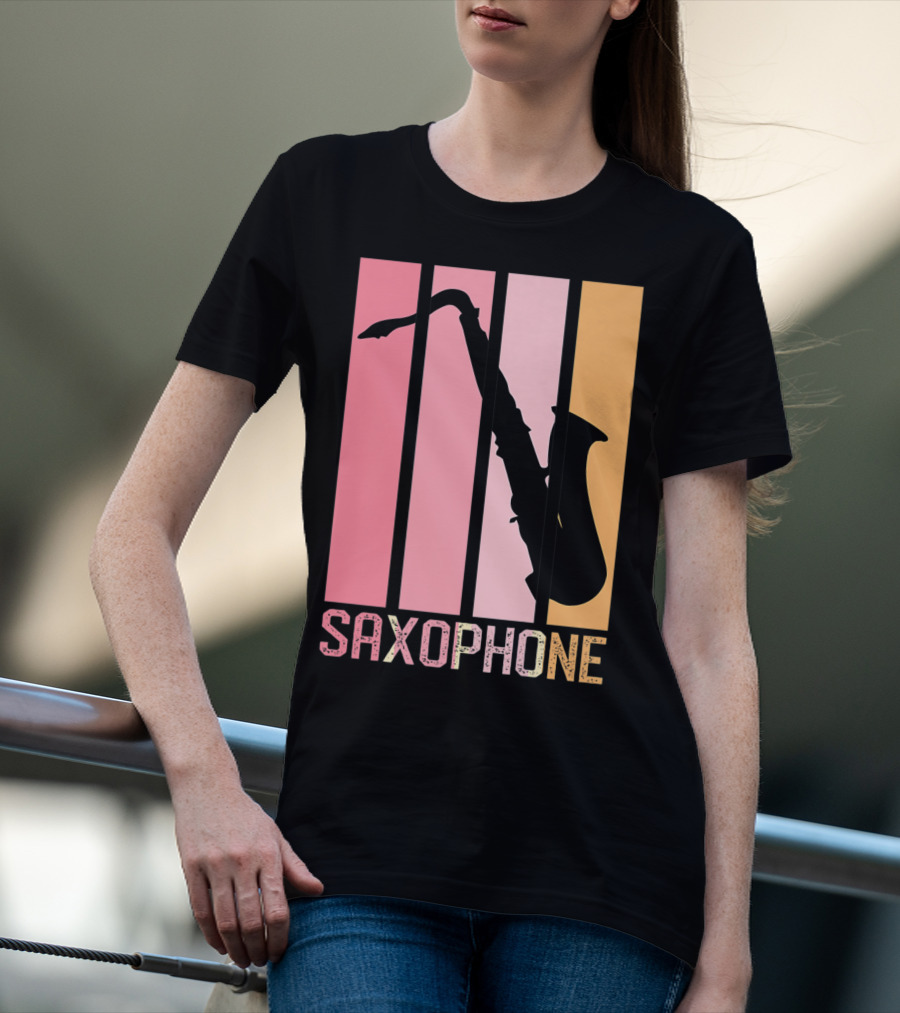 Saxophone Band Mom Marching Band School Music T-Shirt