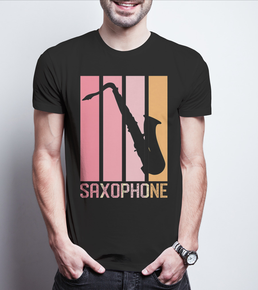 Saxophone Band Mom Marching Band School Music T-Shirt