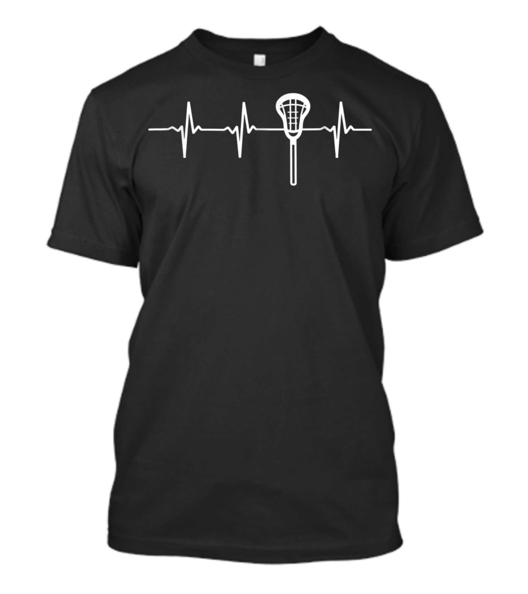 Funny Heartbeat Lacrosse Player Love78 Lacrosse Stick Heartbeat T-Shirt