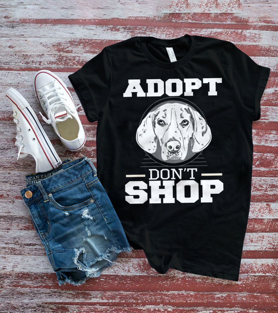 ADOPT DON'T SHOP Dog Rescue T-Shirt