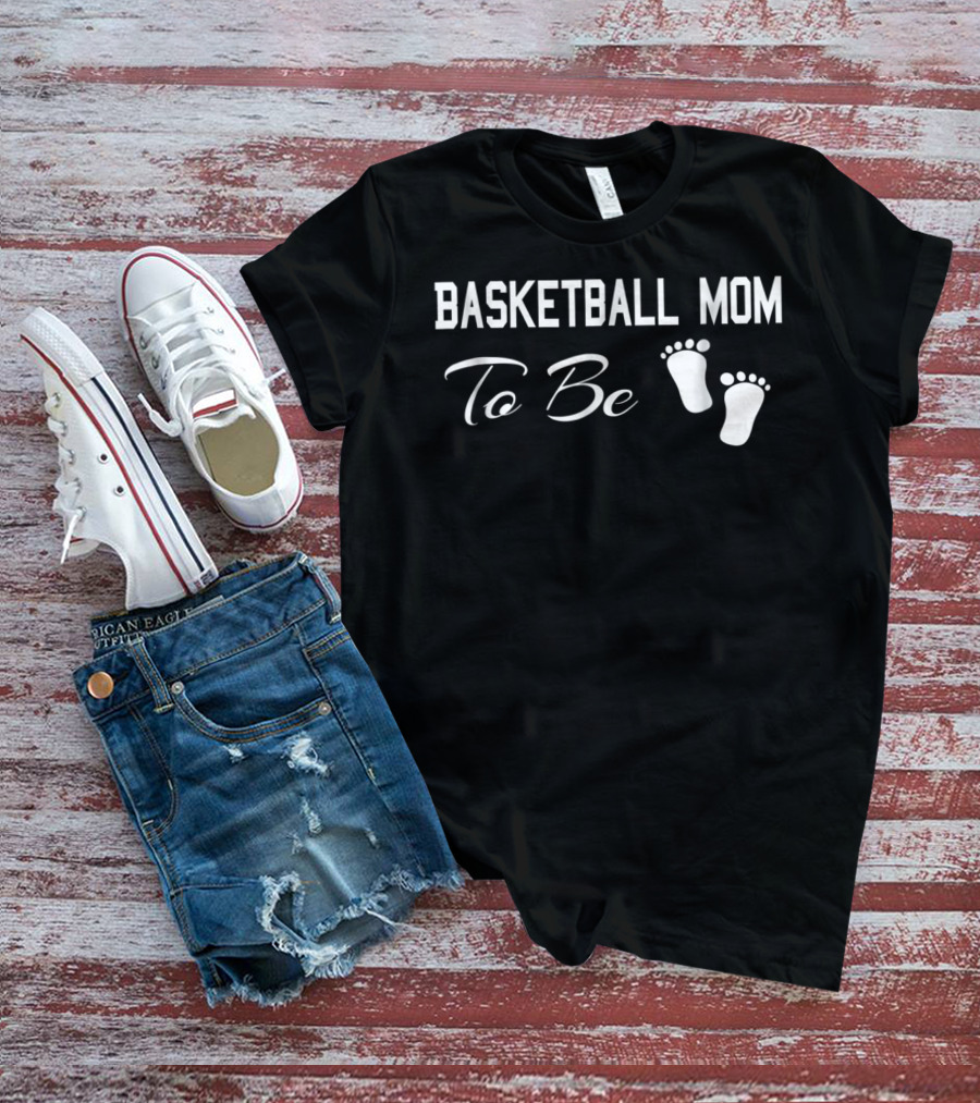 Basketball Mom To Be Pregnant Sports Crazy T-Shirt