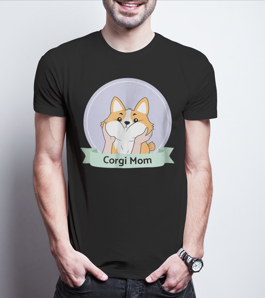 Corgi Mom For Corgi Owners And Dog Lovers T-Shirt
