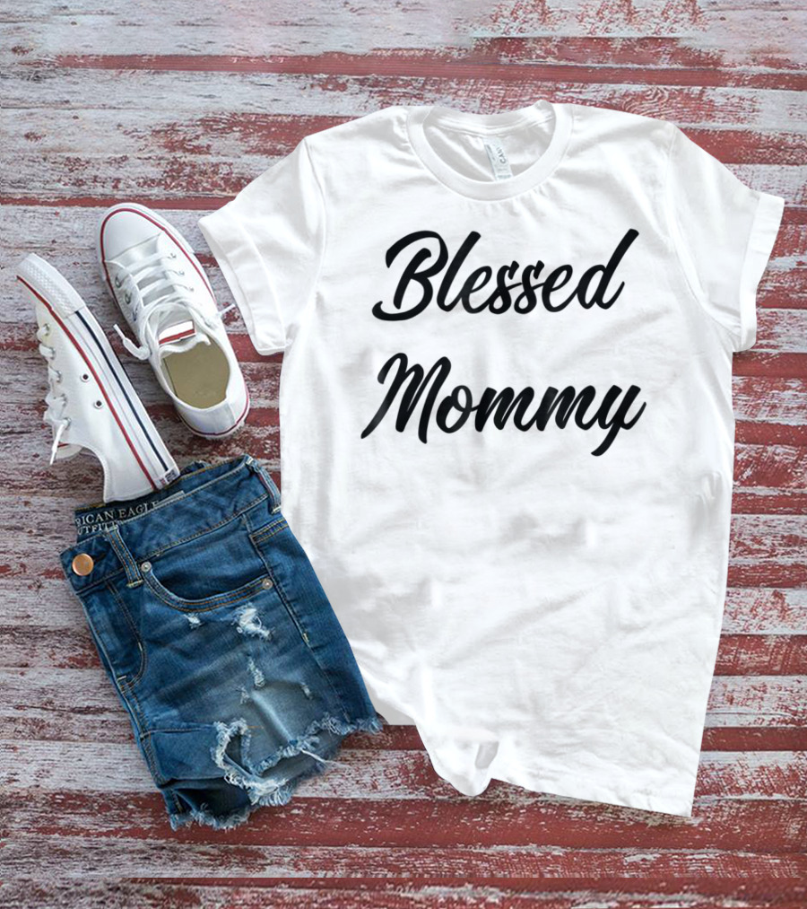 Blessed Mommy Christian Thanksgiving Cute T-Shirt
