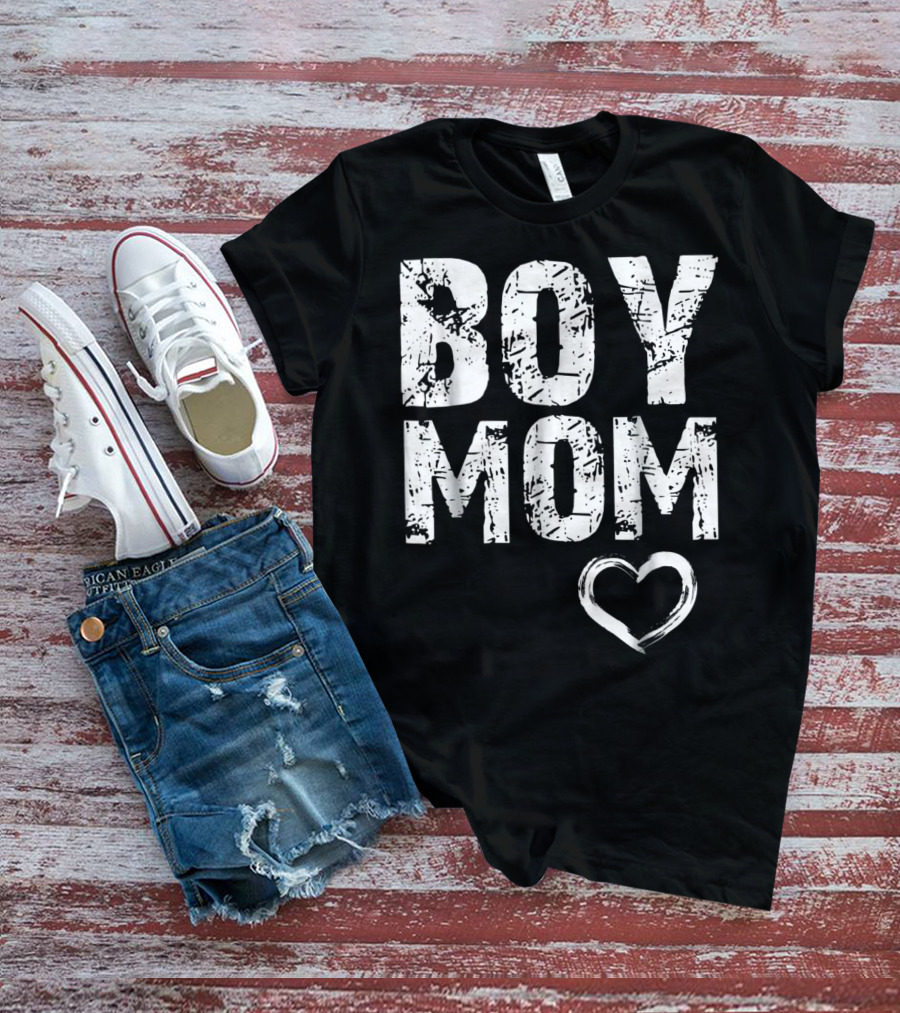 Boy Mom Heart Iconic T-Shirt