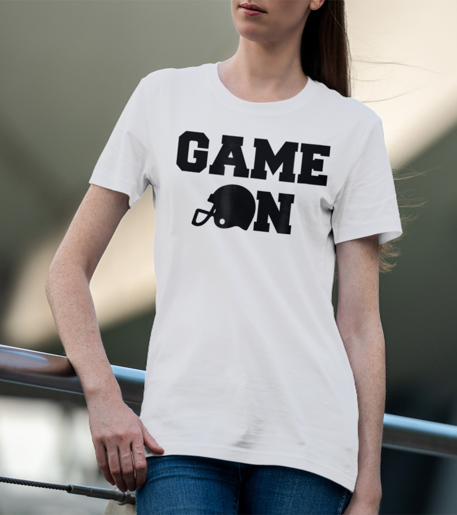 Game On Football Helmet Cute Football T-Shirt