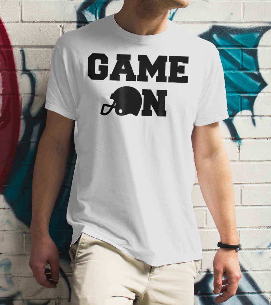 Game On Football Helmet Cute Football T-Shirt