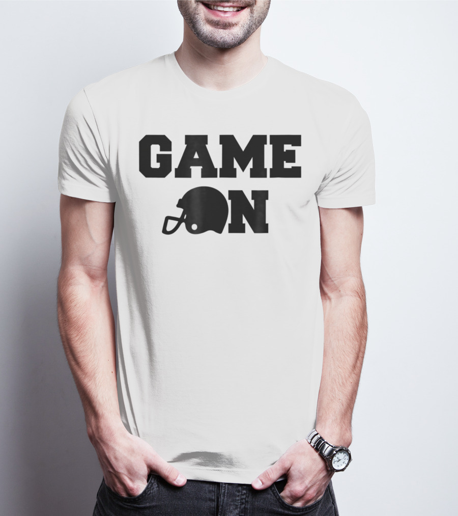 Game On Football Helmet Cute Football T-Shirt