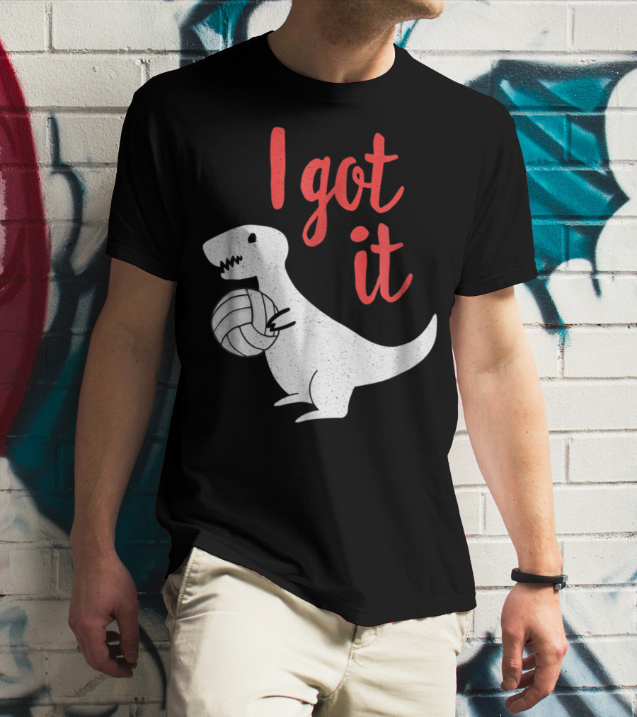 I Got It Cute TRex Volleyball Mom Dad Dinosaur T-Shirt