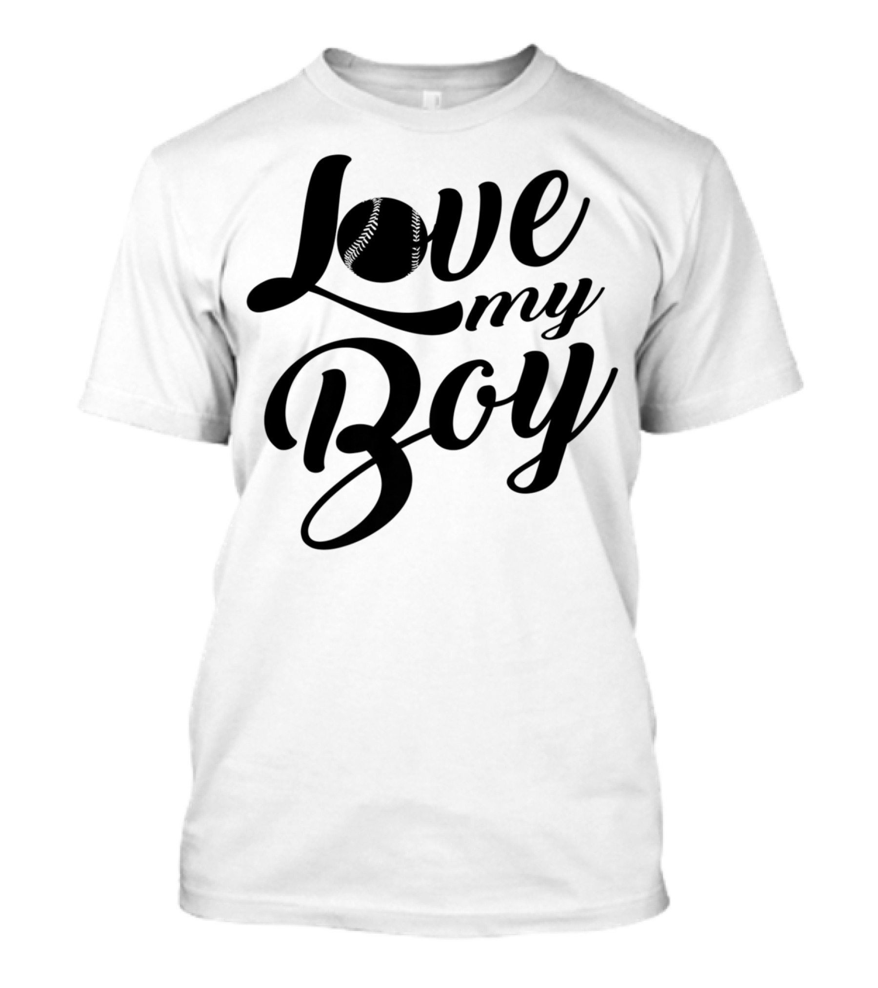 Love My Boy Baseball T-Shirt