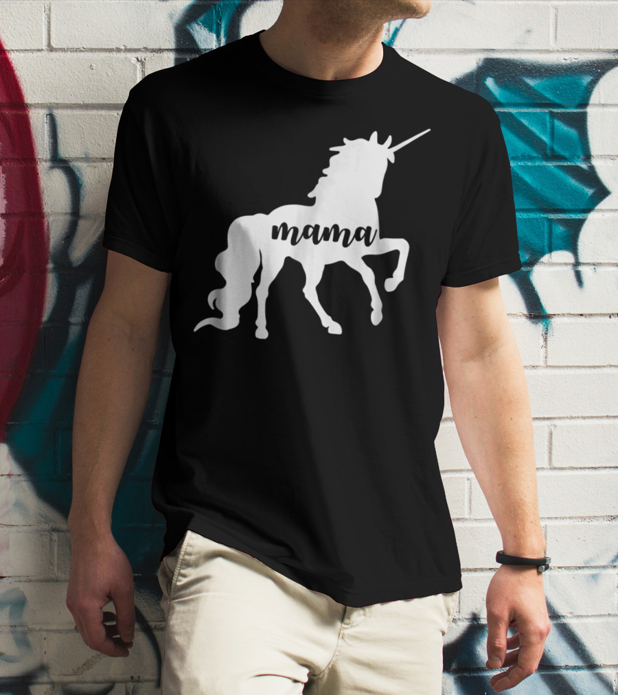 Mama Unicorn Horse New T-Shirt