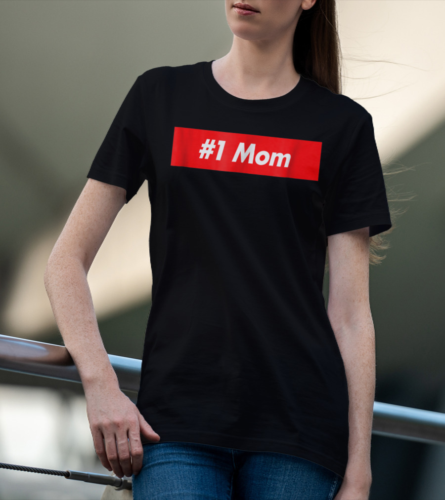 1 Mom Red Box T-Shirt