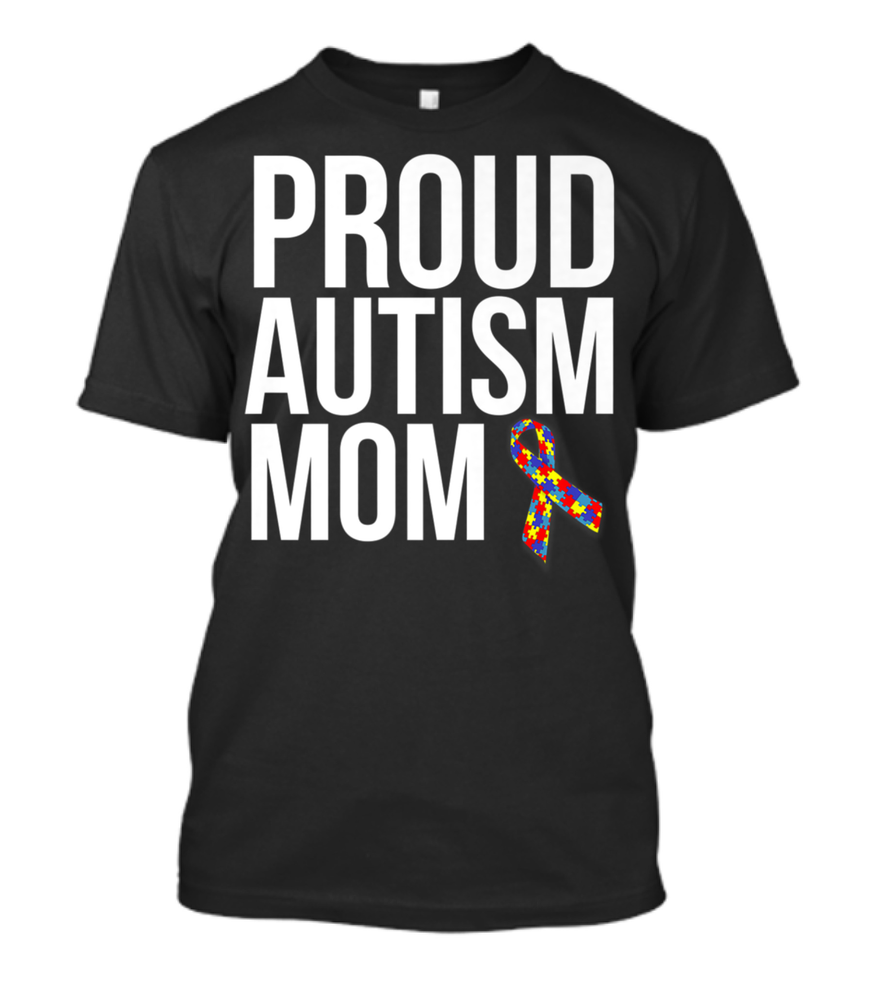 Proud Autism Mom Puzzle T-Shirt