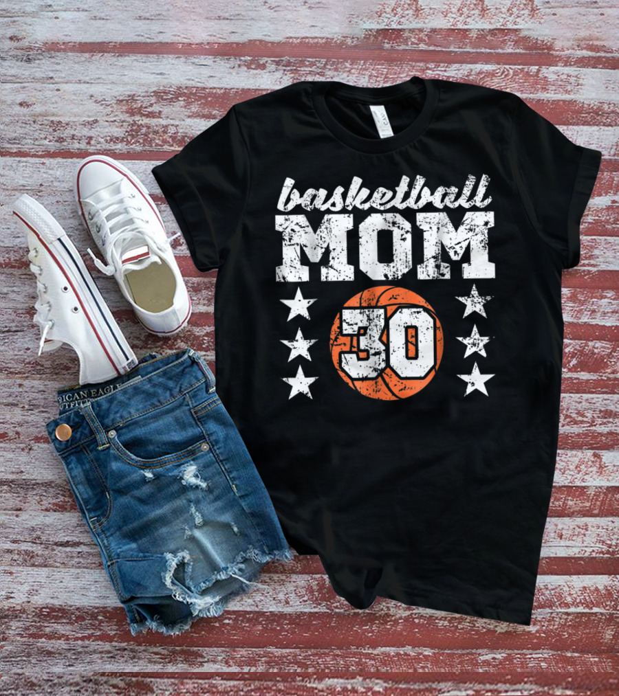 Basketball Mom 30 Stars T-Shirt