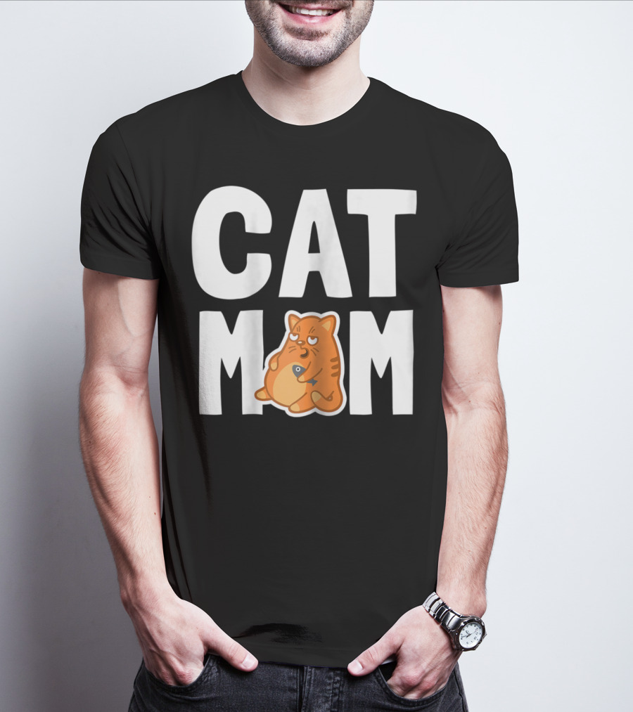 CAT MOM I Cool Pet Owner Mother T-Shirt