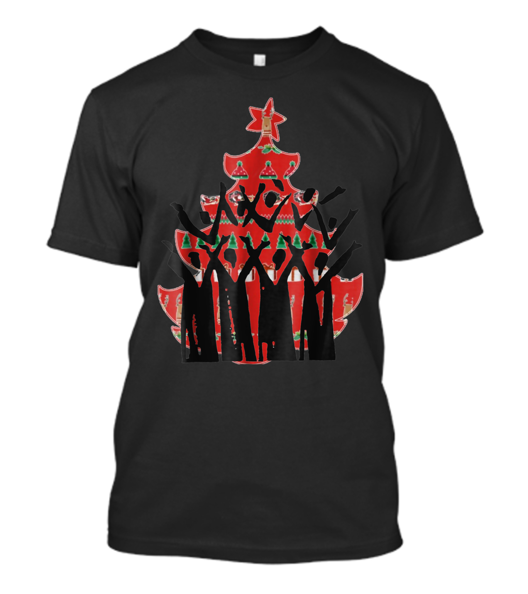 Christmas Tree Choir Holiday Music Carols T-Shirt