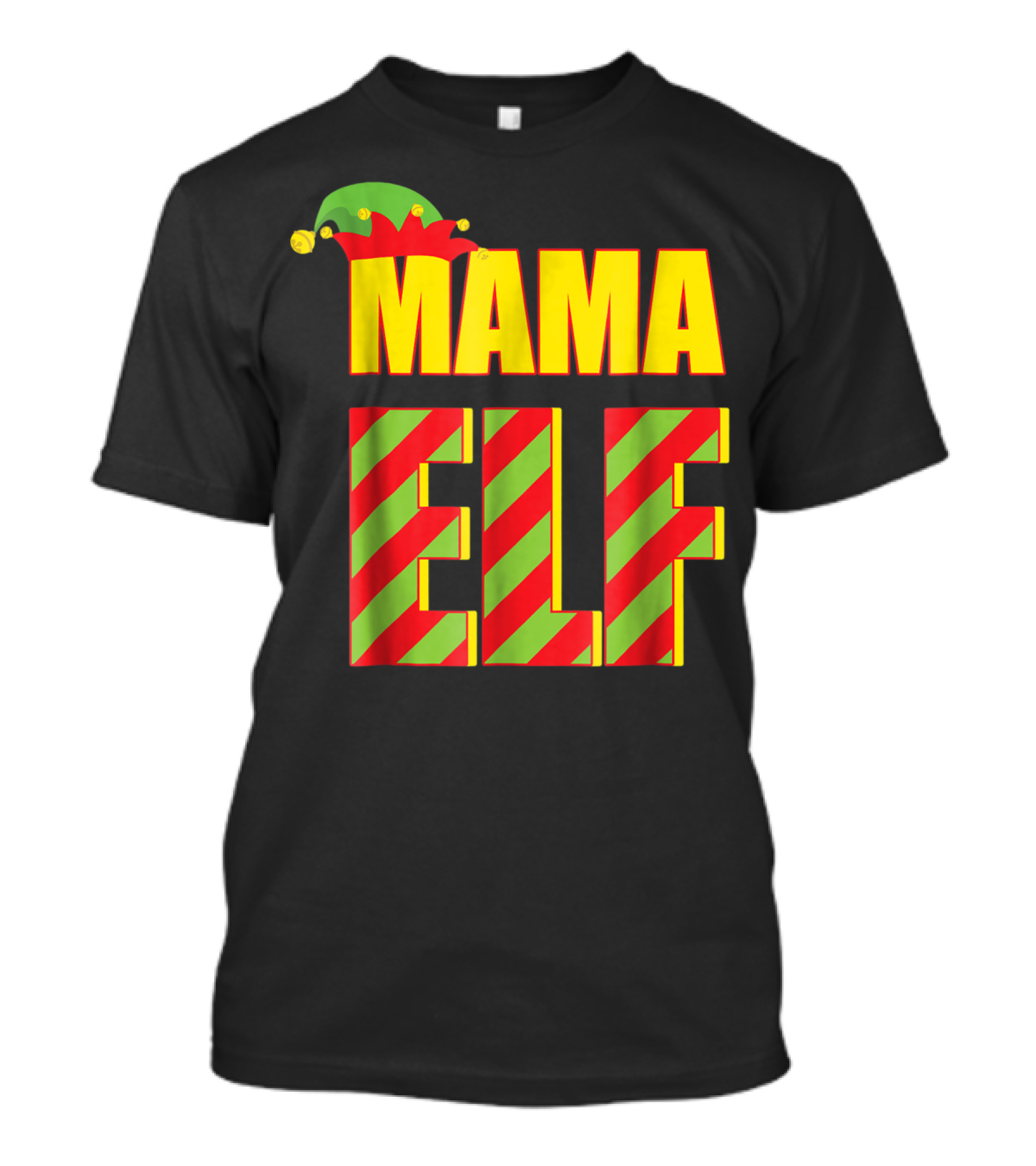 Mama Elf Christmas Family Matching Fun Women T-Shirt