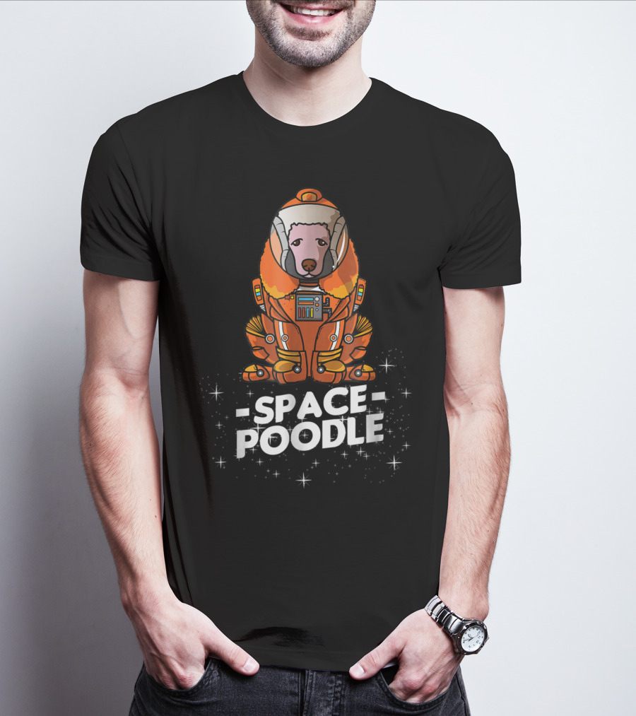 Space Poodle Suit Christmas Dog Owner T-Shirt