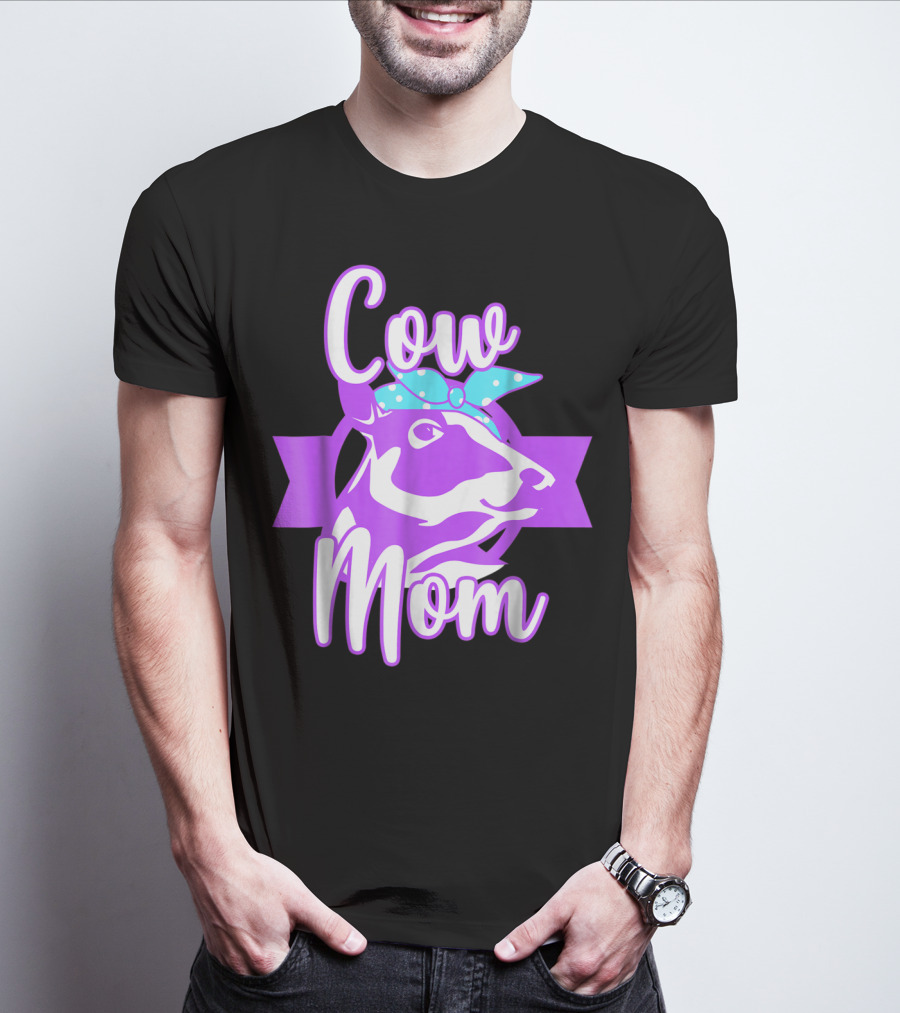 Cow Mom Crazy Cow Lady Dairy Farmer T-Shirt