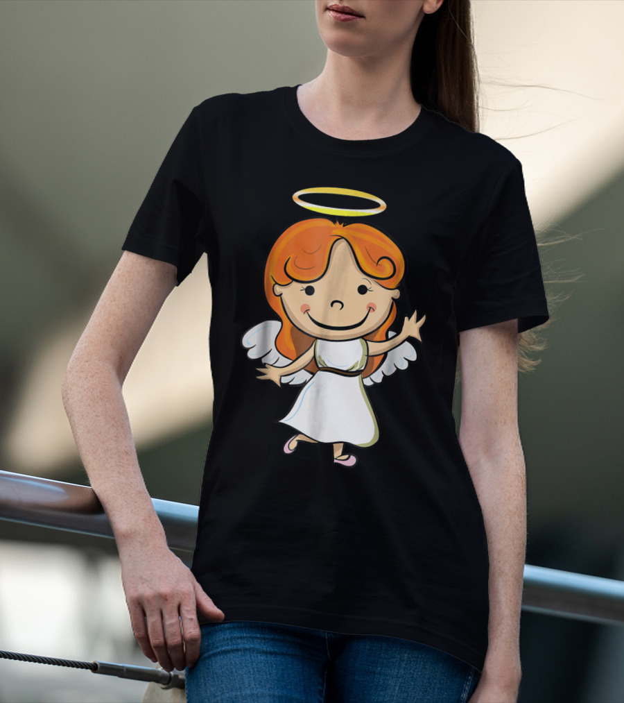 Cute Angel Halo Halloween Costume Christian T-Shirt