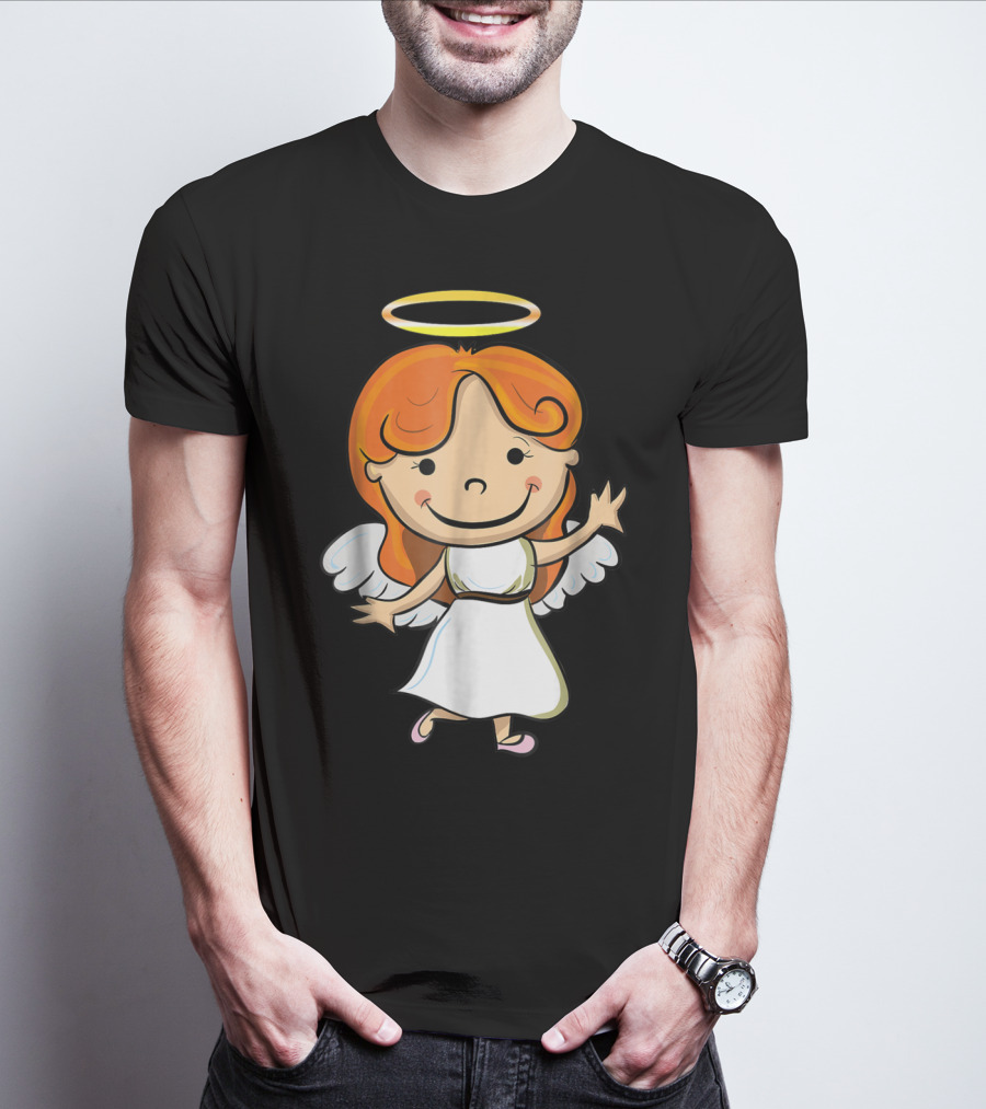 Cute Angel Halo Halloween Costume Christian T-Shirt