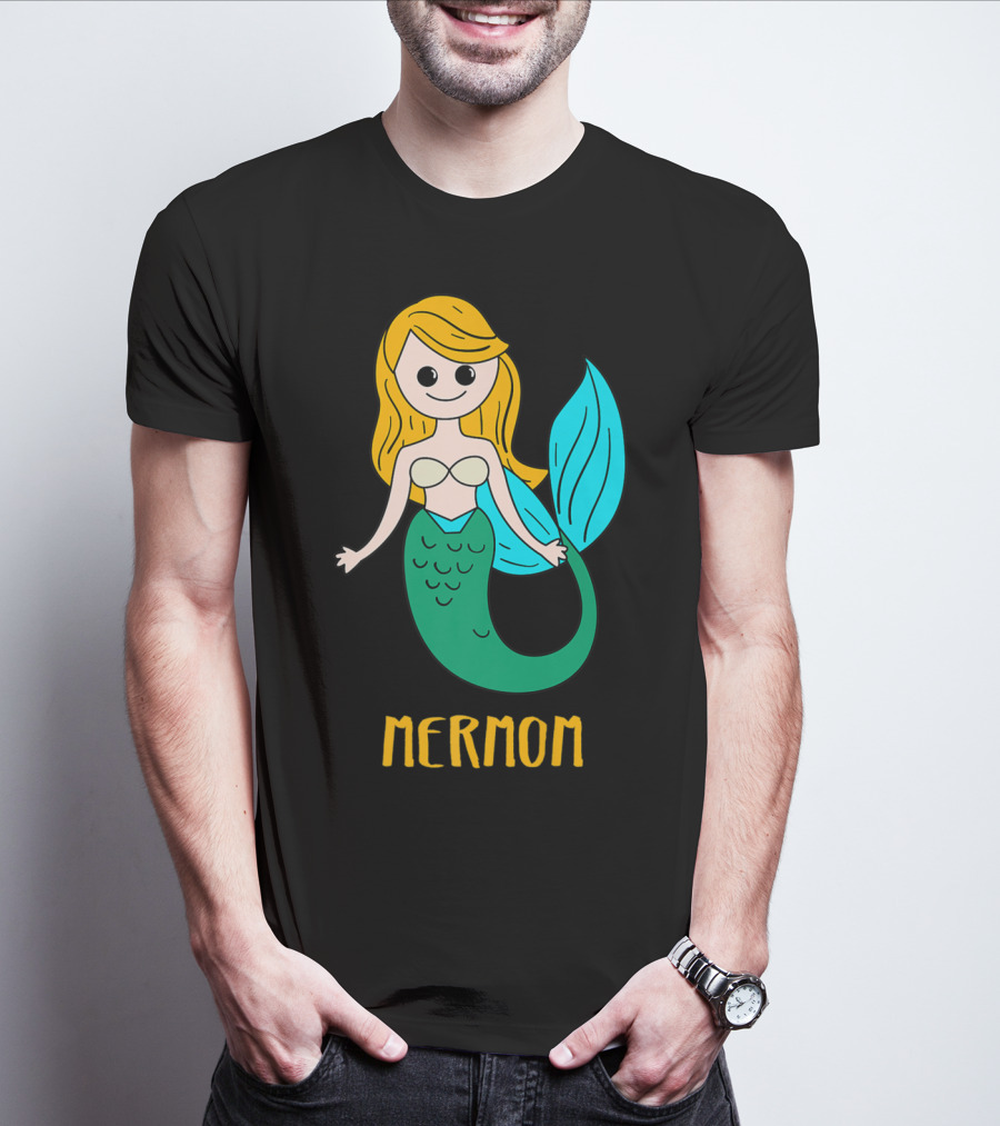 Cute Mermom For Stylish Women And Mothers T-Shirt