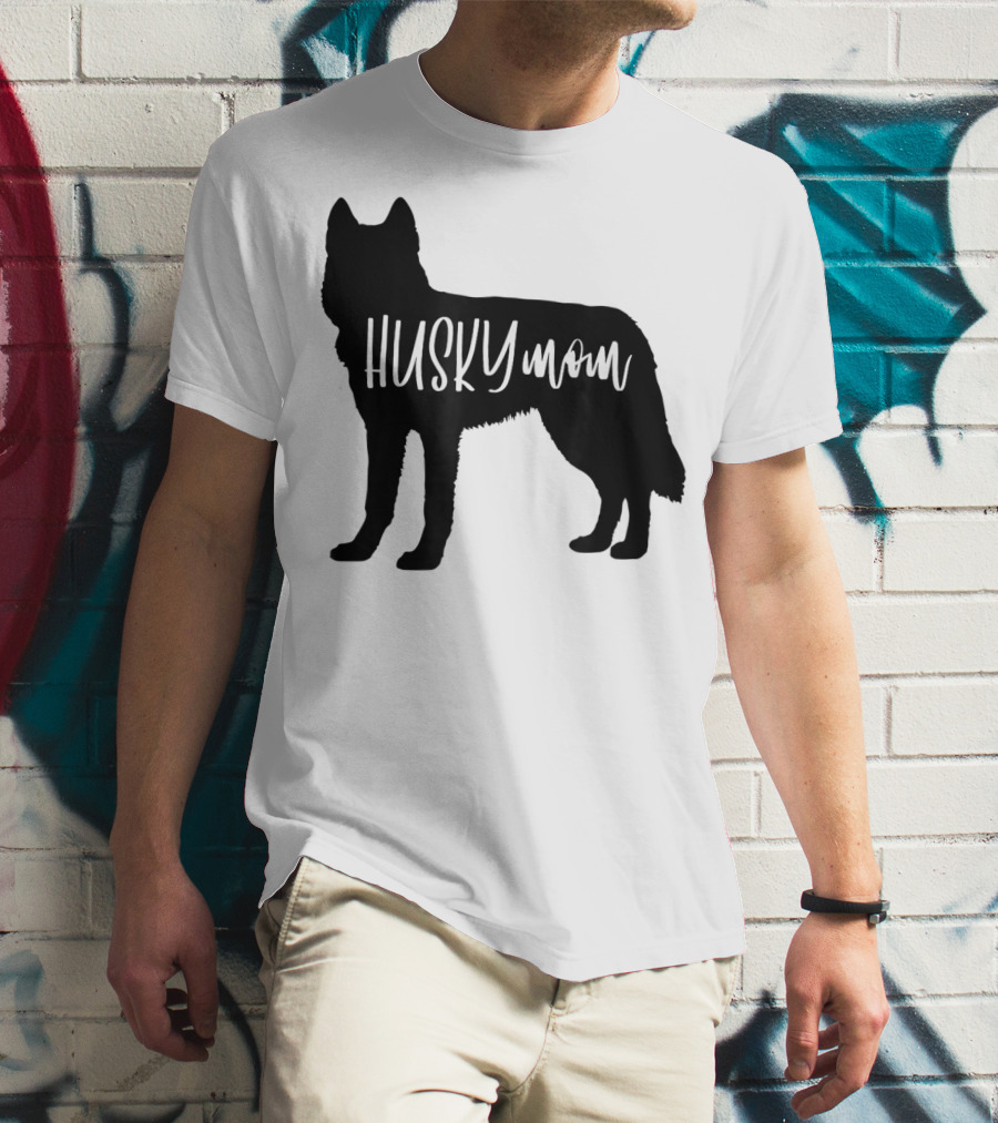 Husky Mom Cute Siberian Dog Mom T-Shirt