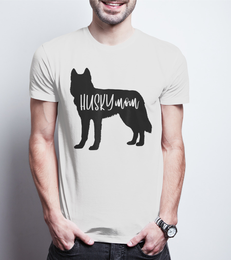 Husky Mom Cute Siberian Dog Mom T-Shirt