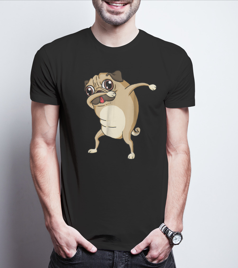 Dabbing Pug Dog Pug Dab Dance T-Shirt
