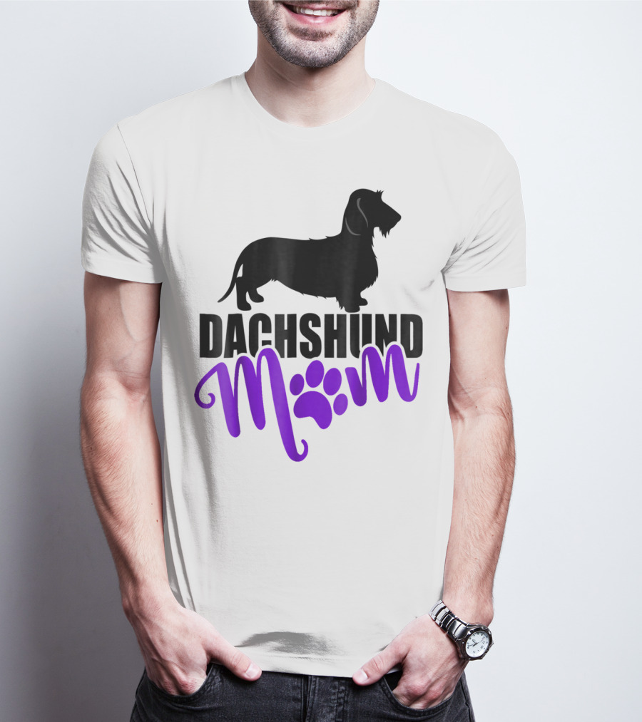 Dachshund Mom Wirehair Paw T-Shirt
