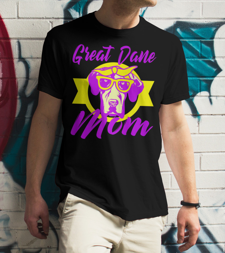 Great Dane Mom Women Puppy T-Shirt
