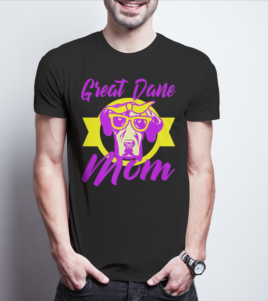 Great Dane Mom Women Puppy T-Shirt