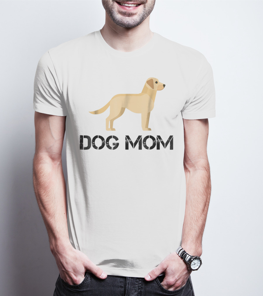 Dog Mom Yellow Lab T-Shirt