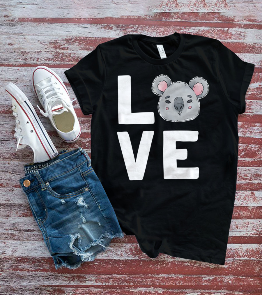 Love Koala Bear Cute Ecologist Australia Girl T-Shirt