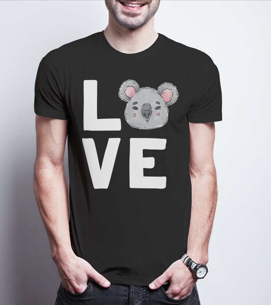 Love Koala Bear Cute Ecologist Australia Girl T-Shirt