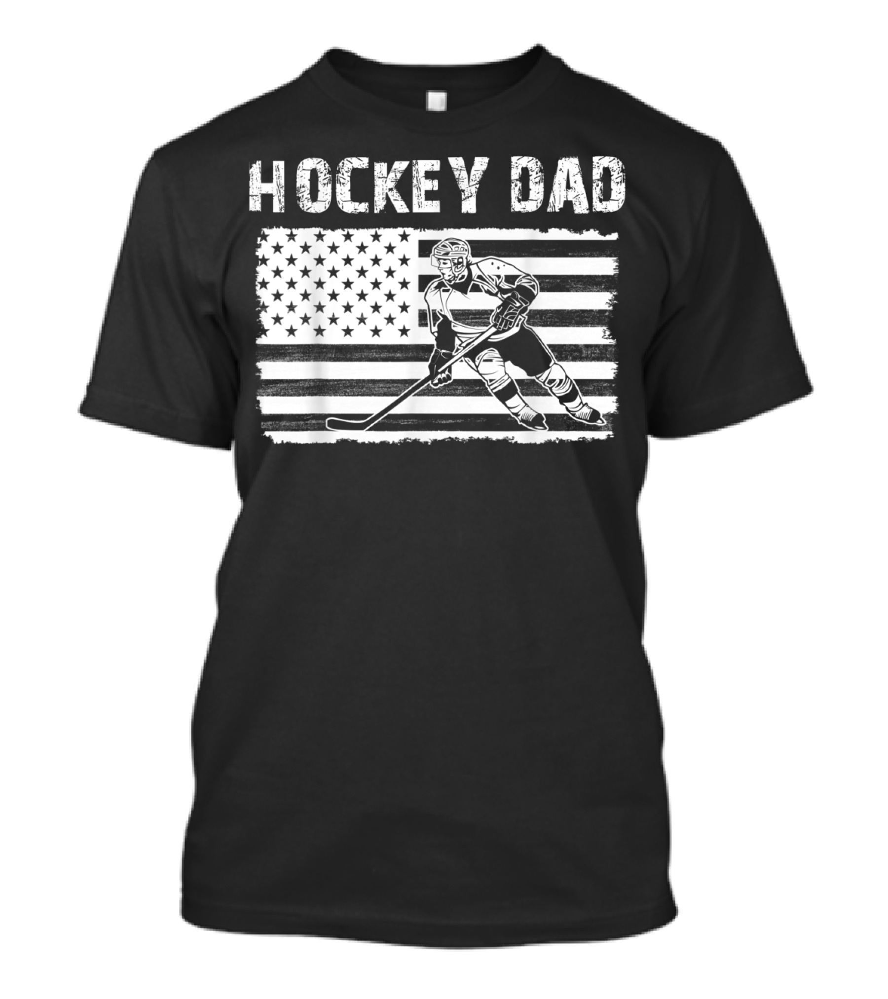 USA Hockey Dad Flag Skater T-Shirt