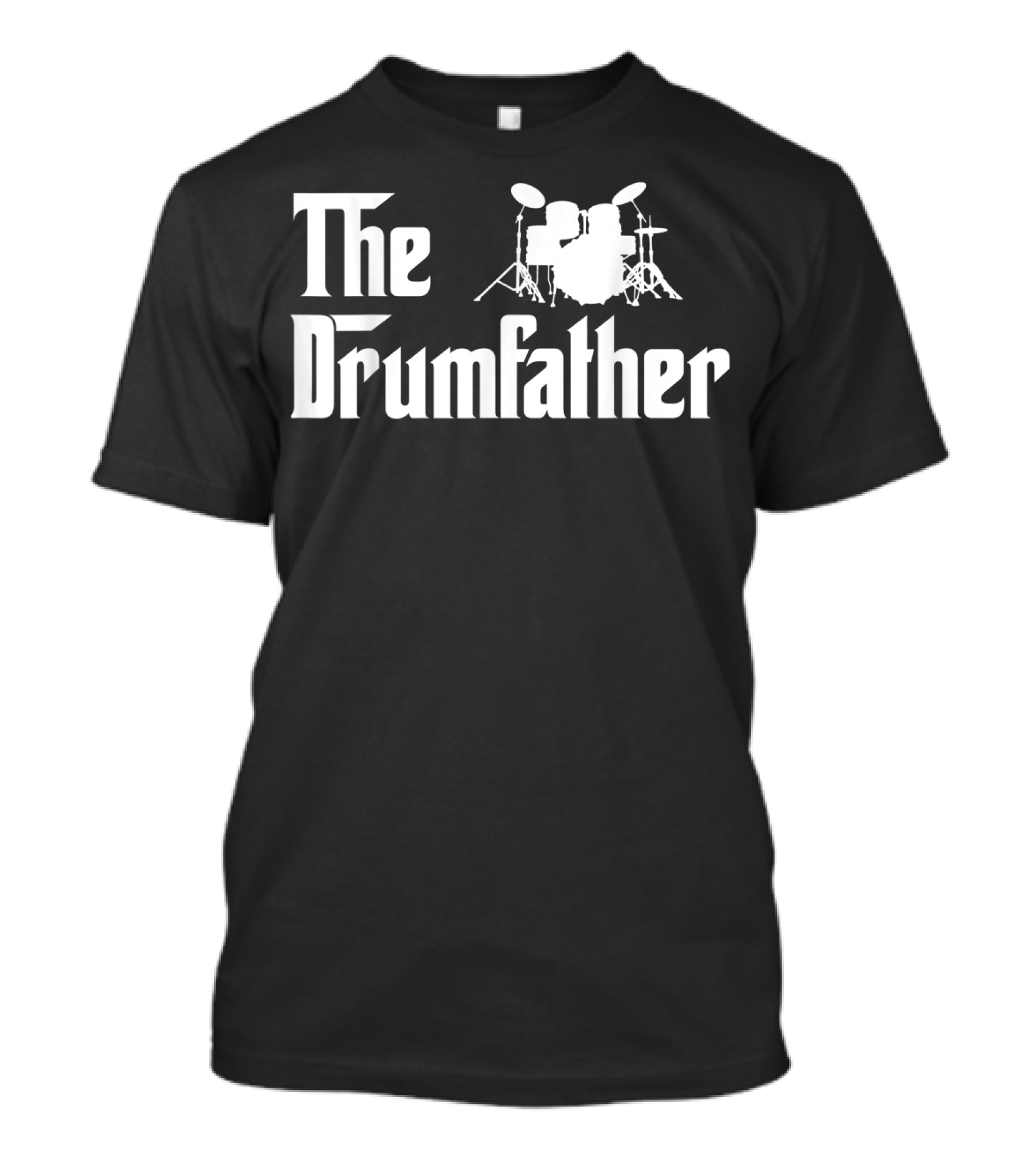 The Drumfather Funny Drummer Parody With Drum Kit T-Shirt