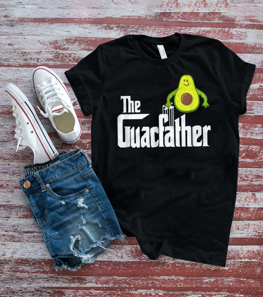 The Guacfather Funny Guacamole Avocado Mens Iconic T-Shirt