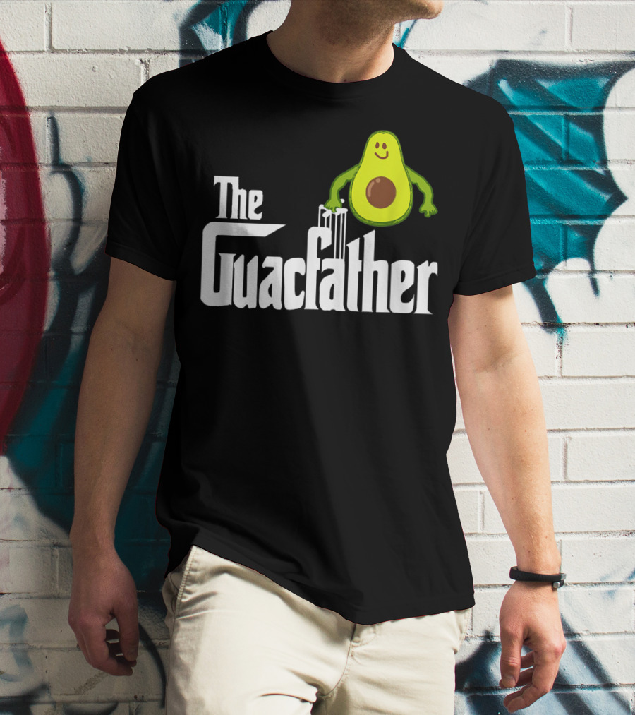 The Guacfather Funny Guacamole Avocado Mens Iconic T-Shirt