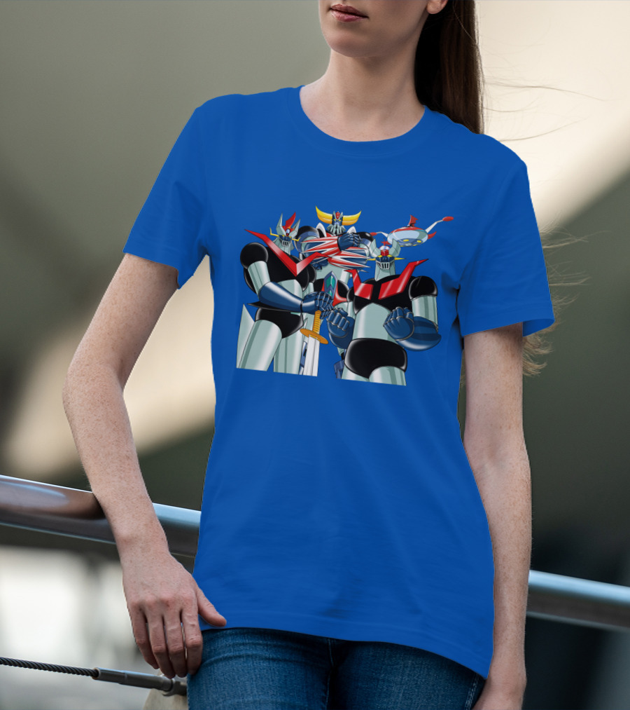 Mazinger Grendizer Robot Trio Battle Stance T-Shirt