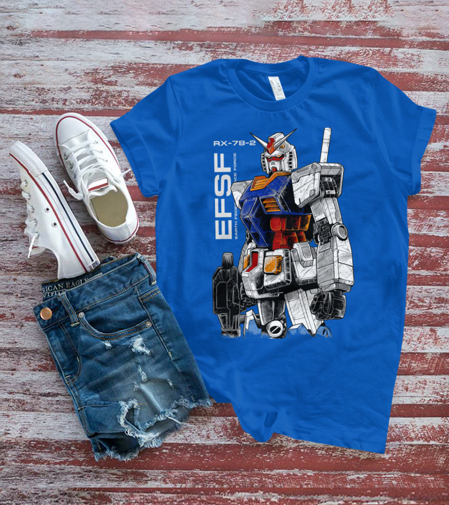 RX-78-2 Gundam EFSF Earth Federation Space Force T-Shirt